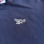 J- Vintage 90s Reebok Embroidered Text Logo Crewneck - L