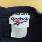 J- Vintage 90s Reebok Embroidered Text Logo Crewneck - L