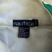 J- Vintage Nautica Embroidered Flags Navy Quarter Zip Crewneck - L