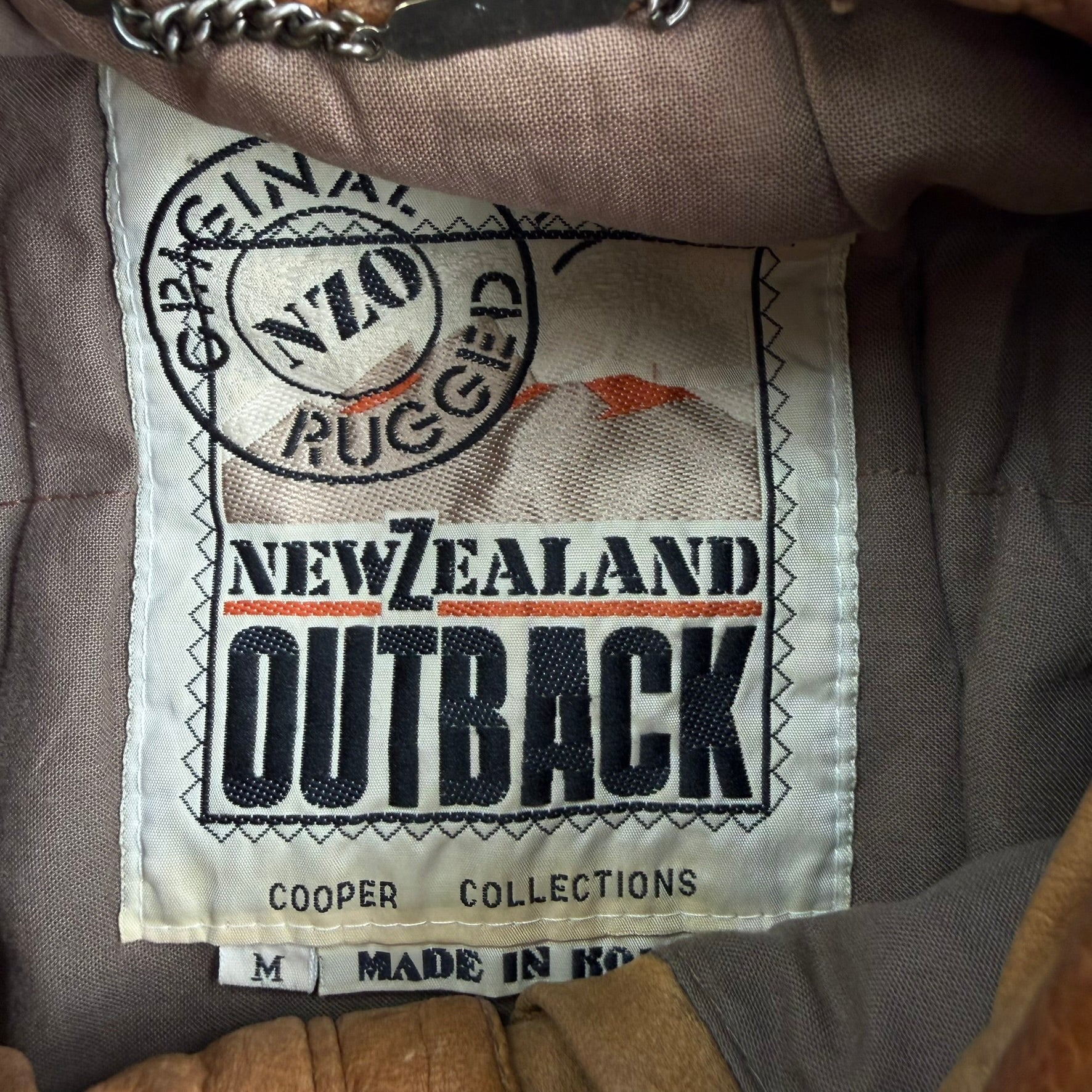 J- Vintage New Zealand Outback Zip Up Leather Jacket - M