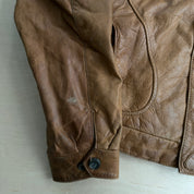J- Vintage New Zealand Outback Zip Up Leather Jacket - M