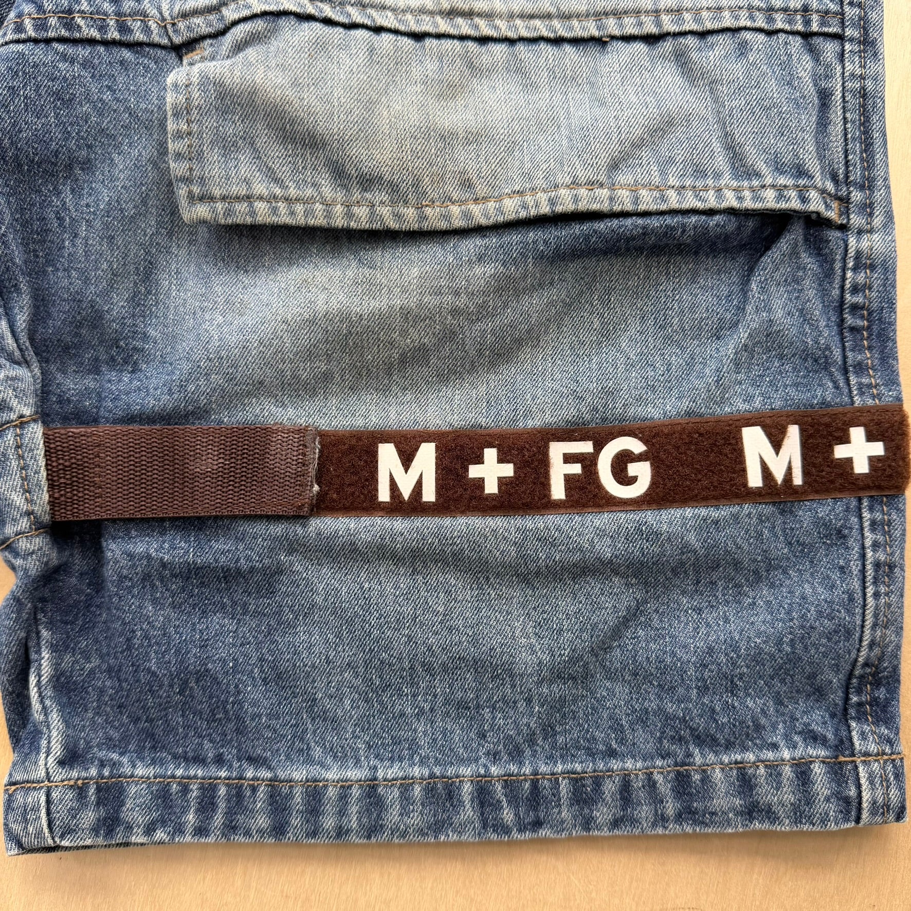 J- Vintage Francois Marithé Girbaud Denim Cargo Jorts - 34 waist 12 inseam