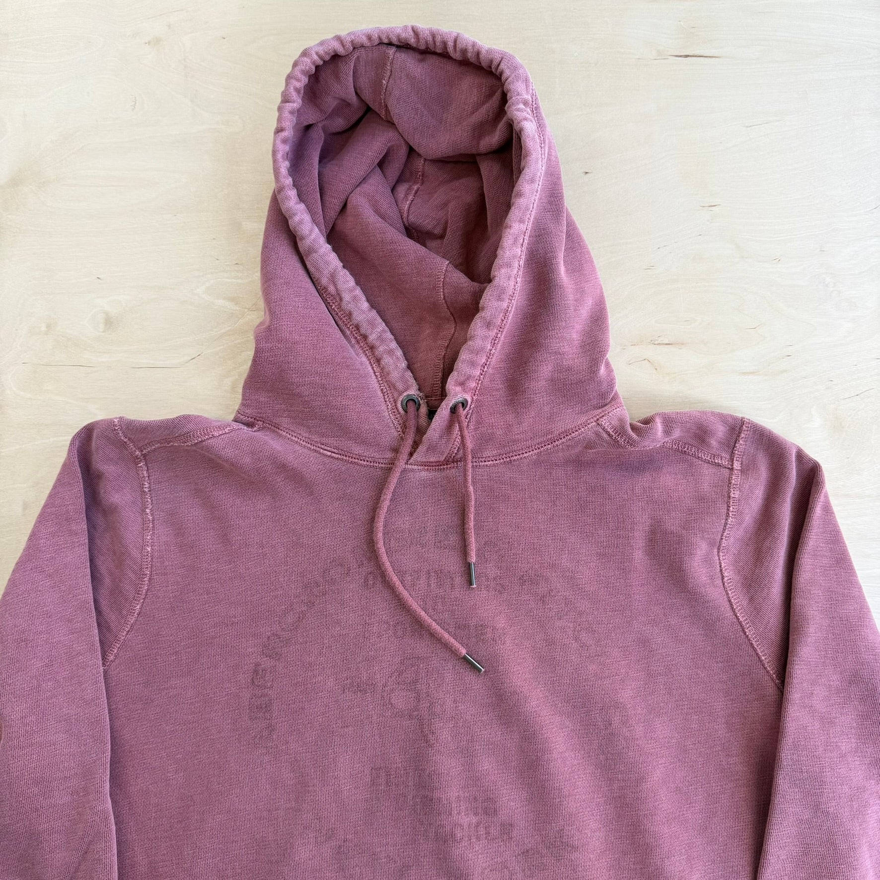 J- Vintage Abercrombie & Fitch Faded Text & Logo Graphic Hoodie - XL