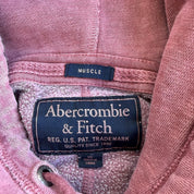 J- Vintage Abercrombie & Fitch Faded Text & Logo Graphic Hoodie - XL