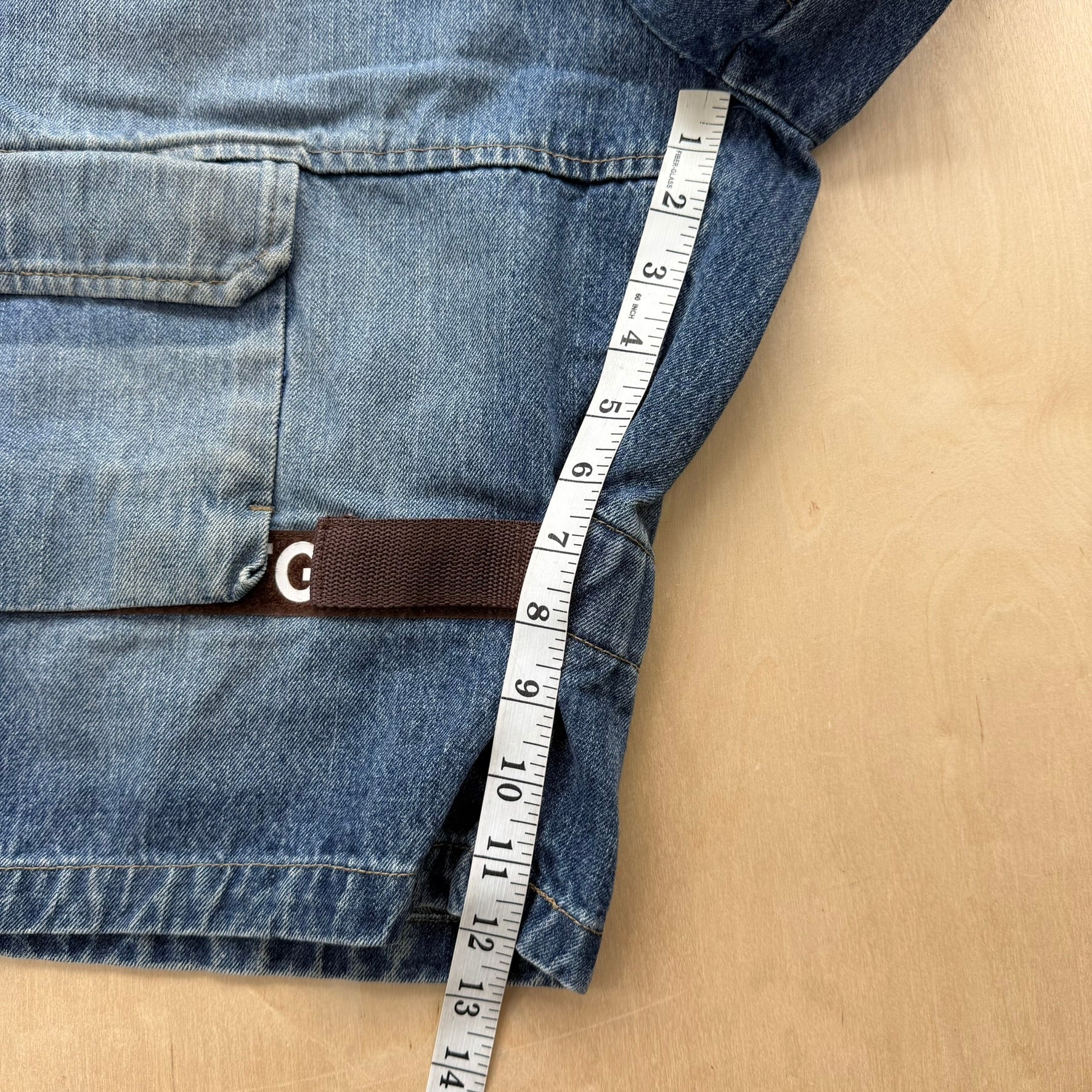 J- Vintage Francois Marithé Girbaud Denim Cargo Jorts - 34 waist 12 inseam