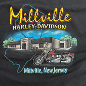 J- Vintage '07 Harley Davidson Millville New Jersey Graphic Tee - 2XL