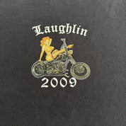 J- Vintage '09 Laughlin Nevada Motorcycle Rally Graphic Tee - L