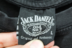 Z - Vintage 2007 Jack Daniel Label Logo Tee