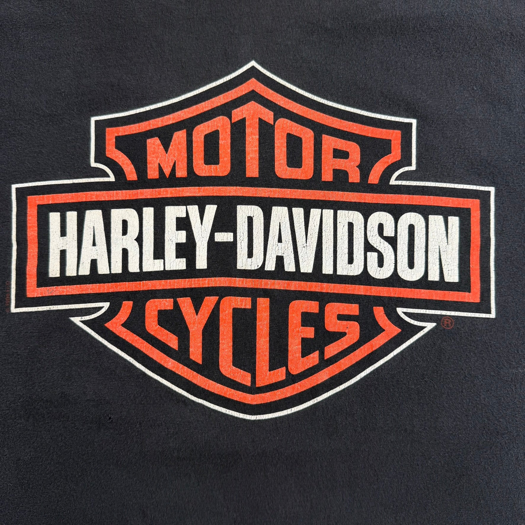 J- Vintage '97 Harley Davidson West Los Angeles Logo Made In USA Tee - 2XL