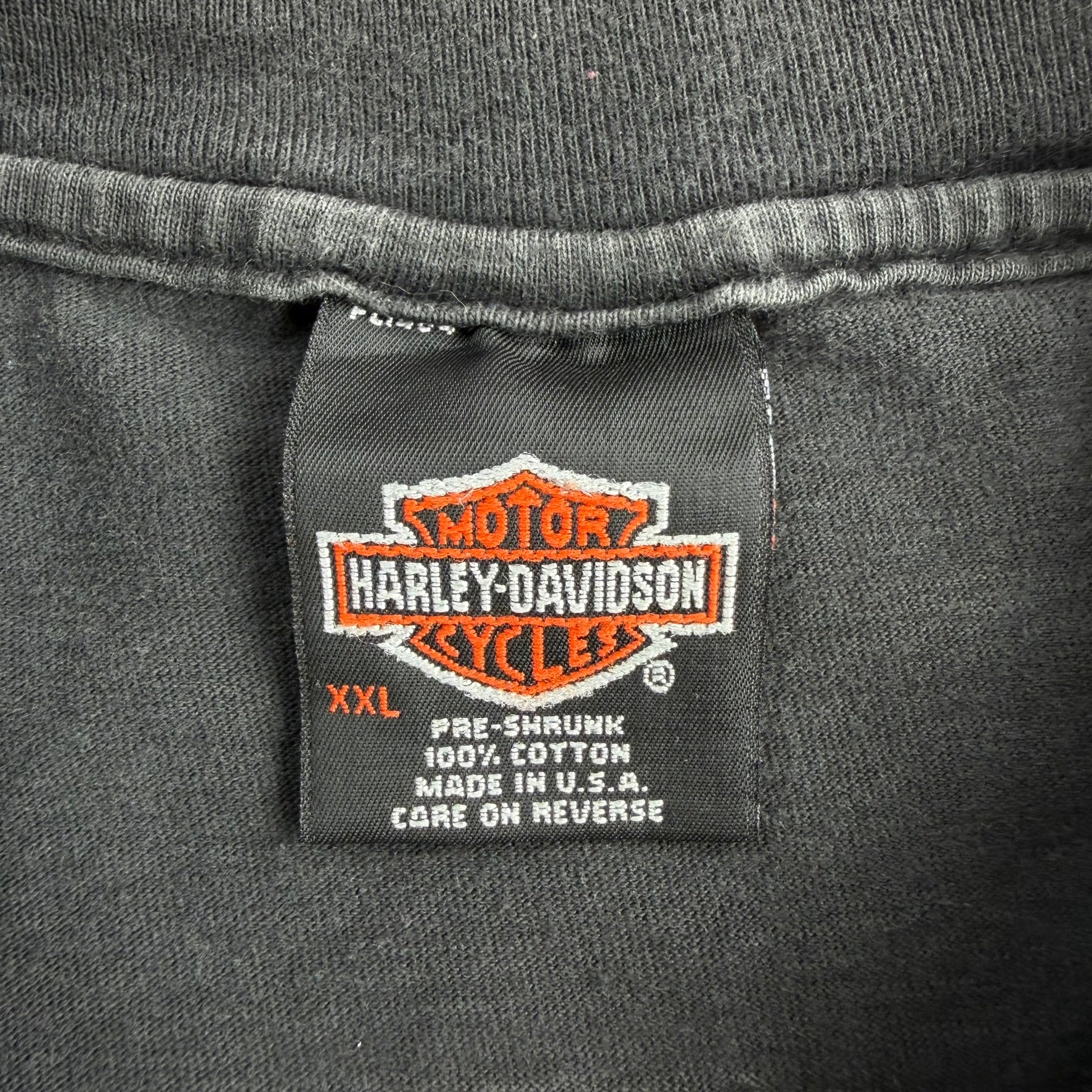 J- Vintage '97 Harley Davidson West Los Angeles Logo Made In USA Tee - 2XL