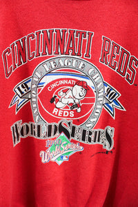 Vintage Logo 7 X MLB Cincinnati Reds 1990 World Champ Crewneck