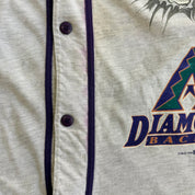 J- Vintage '95 Arizona Diamondbacks Bugs Bunny MLB Looney Tunes Graphic Baseball Jersey - L