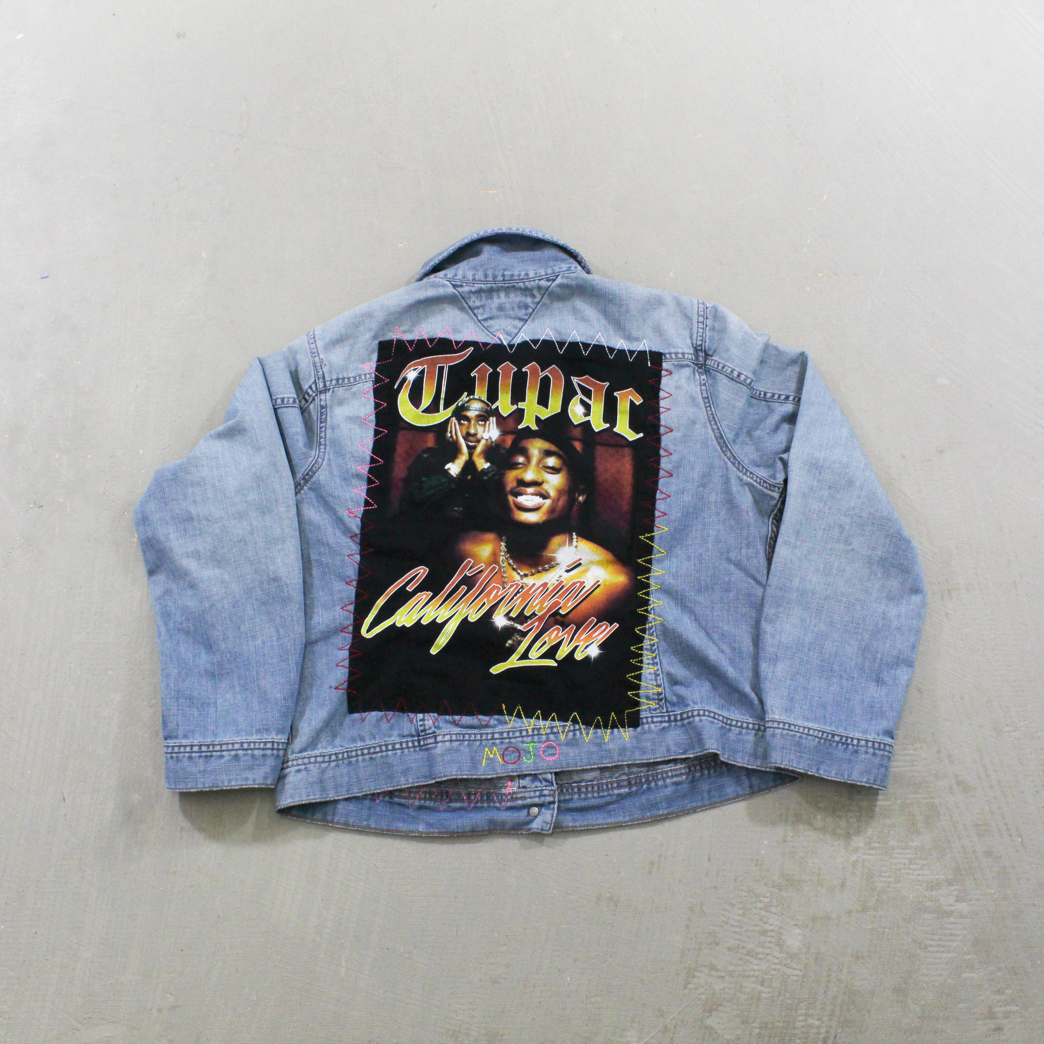 F- HOM Tupac Tommy Hilfiger Reworked Custom Denim Jackets