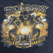 J- Vintage '13 Harley Davidson Sturgis Rally South Dakota Graphic Tee - 2XL