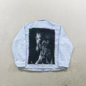 F- HOM Tupac Levi's Bandana Pattern Reworked Custom Denim Jackets