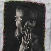 F- HOM Tupac Levi's Bandana Pattern Reworked Custom Denim Jackets