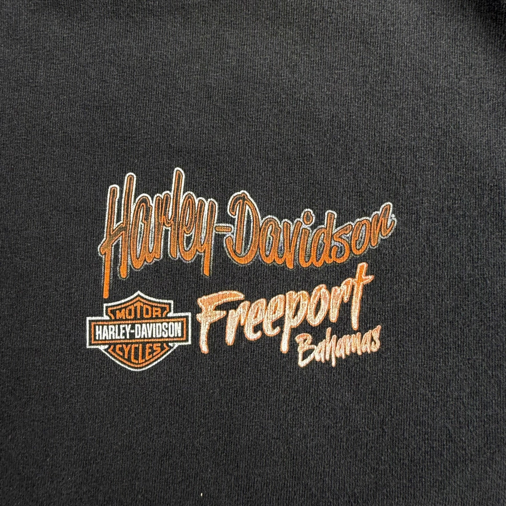 J- Vintage Harley Davidson Freeport Bahamas Graphic Tee - L