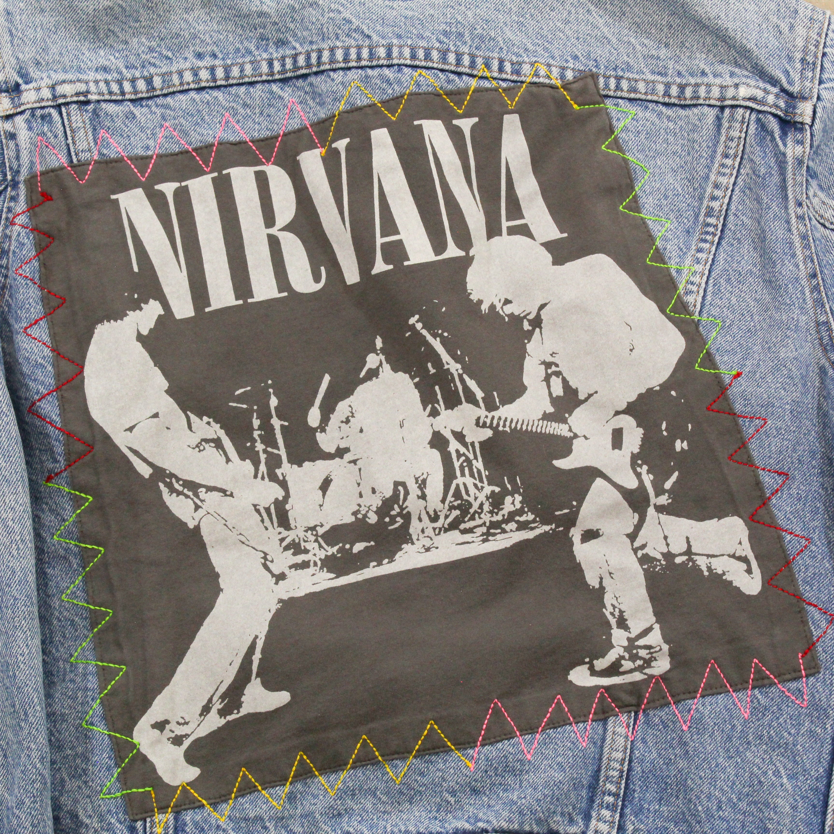 F- HOM Nirvana Levi's Reworked Custom Denim Jackets
