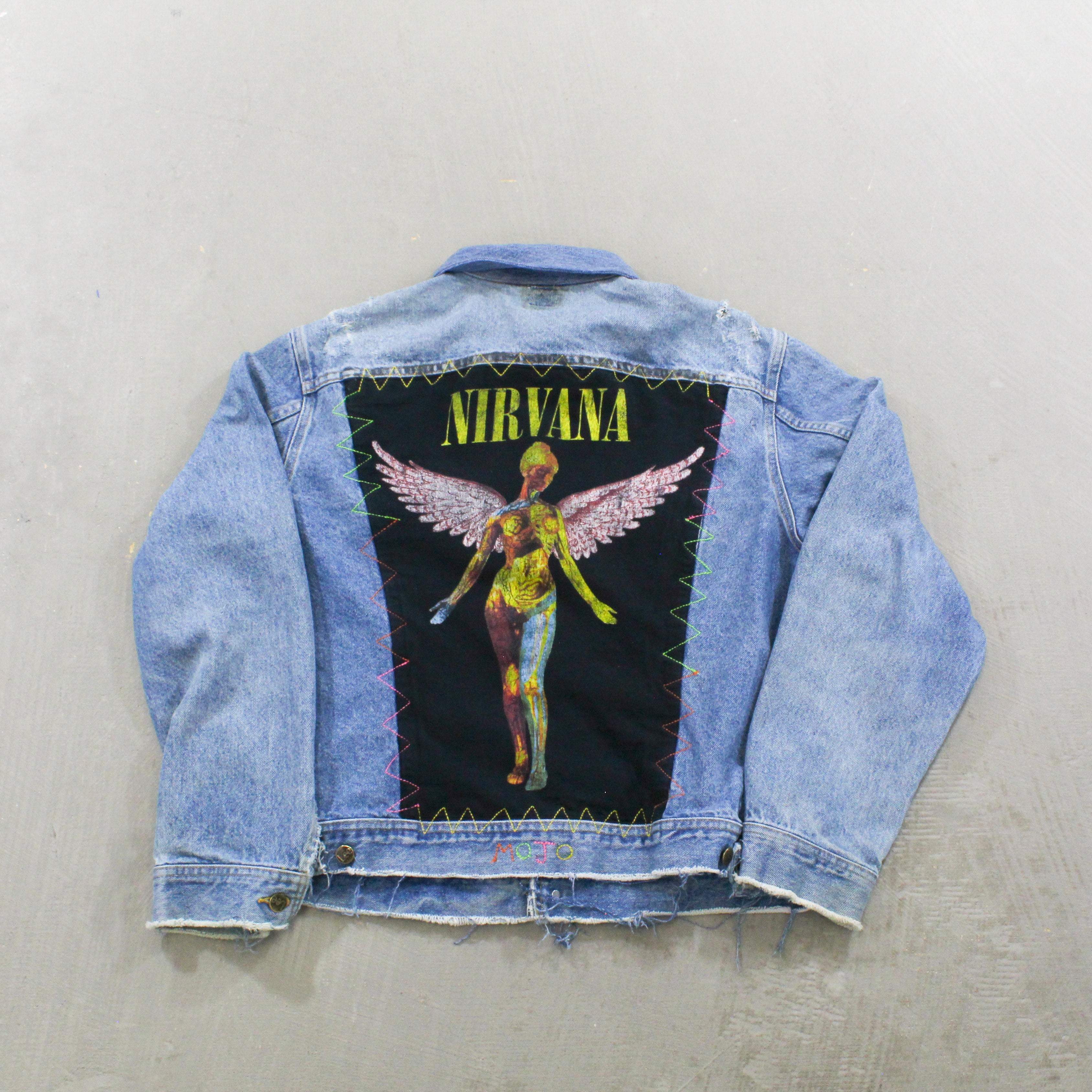 F- HOM Nirvana Lee Distressed Reworked Custom Denim Jackets