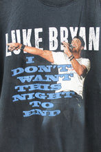 Load image into Gallery viewer, Z - 2018 Luke Bryan I Don&#39;t Want This Night To End Tour Hanes Heavyweight Tee
