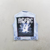 F- HOM AC/DC Levi's Reworked Custom Denim Vest