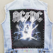 F- HOM AC/DC Levi's Reworked Custom Denim Vest