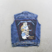 F- HOM Metallica Levi's Reworked Custom Denim Vest