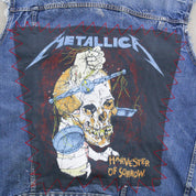 F- HOM Metallica Levi's Reworked Custom Denim Vest