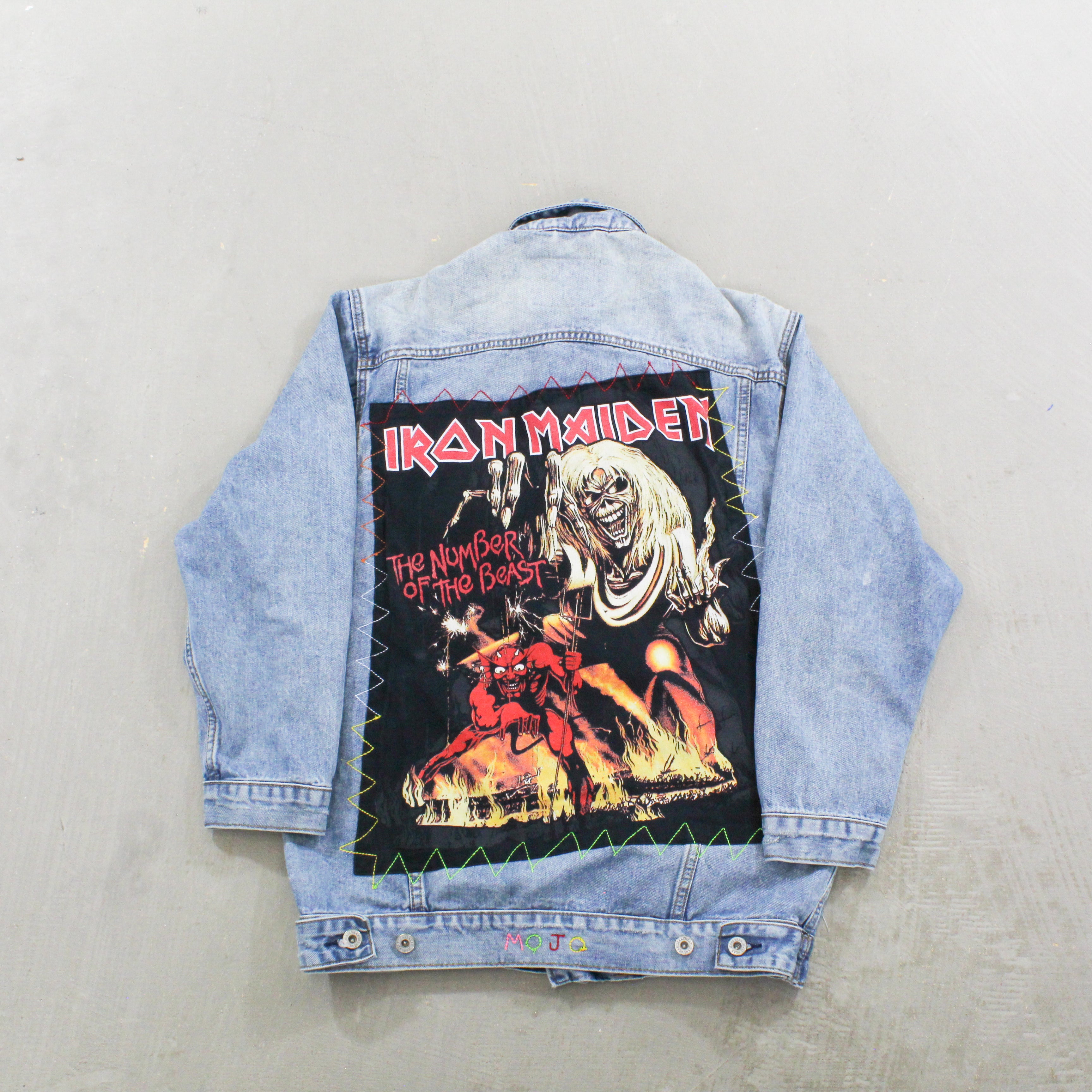 F- HOM Iron Maiden Reworked Custom Denim Jackets