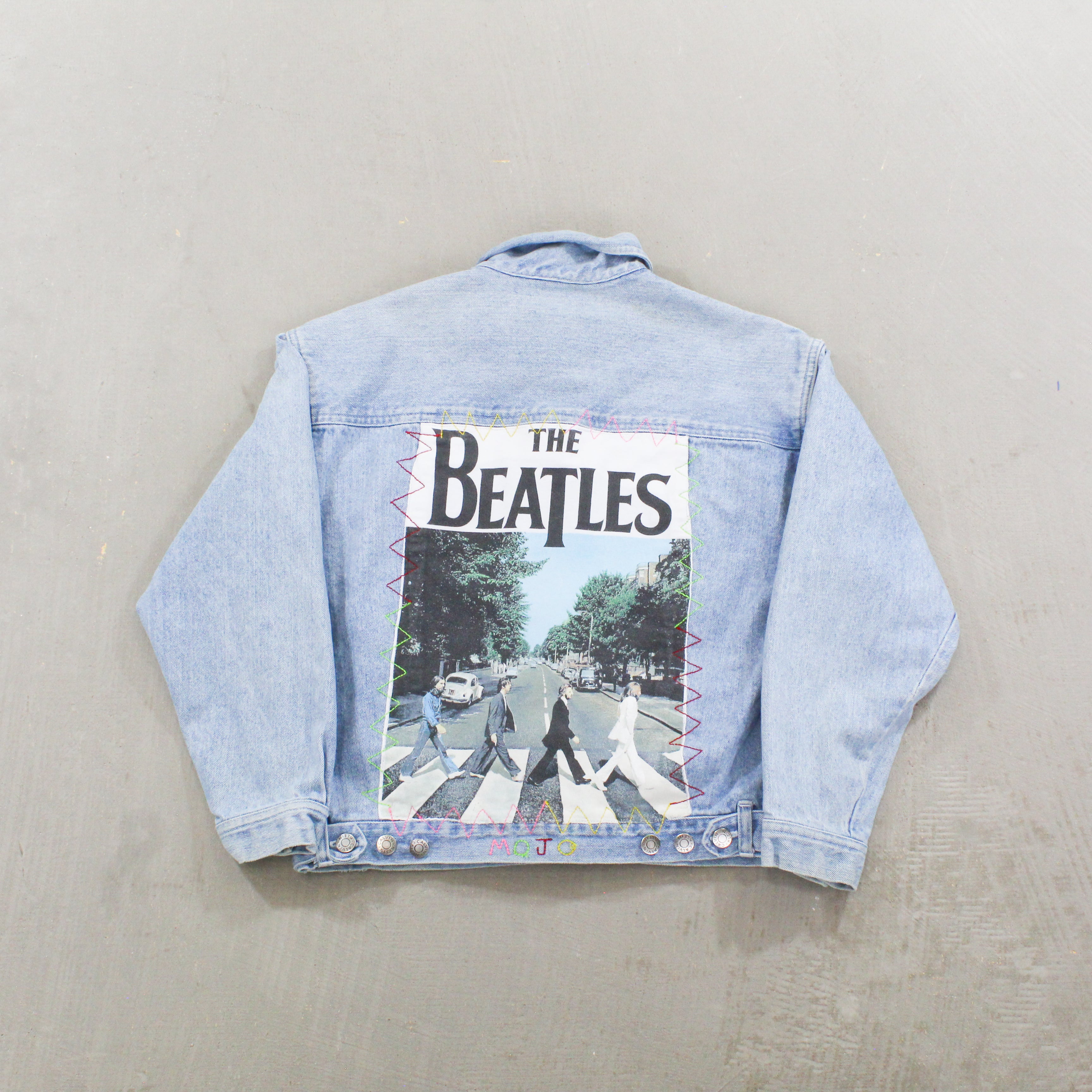 F- HOM Beatles Calvin Klein Reworked Custom Denim Jackets