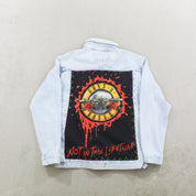 F- HOM Guns & Roses Reworked Custom Denim Jackets