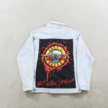 Load image into Gallery viewer, F- HOM Guns &amp; Roses Reworked Custom Denim Jackets
