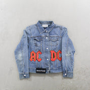 F- HOM AC/DC GAP Reworked Custom Denim Jackets