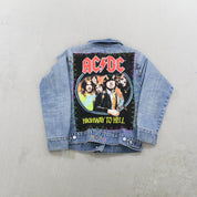 F- HOM AC/DC GAP Reworked Custom Denim Jackets