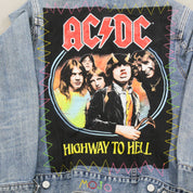 F- HOM AC/DC GAP Reworked Custom Denim Jackets