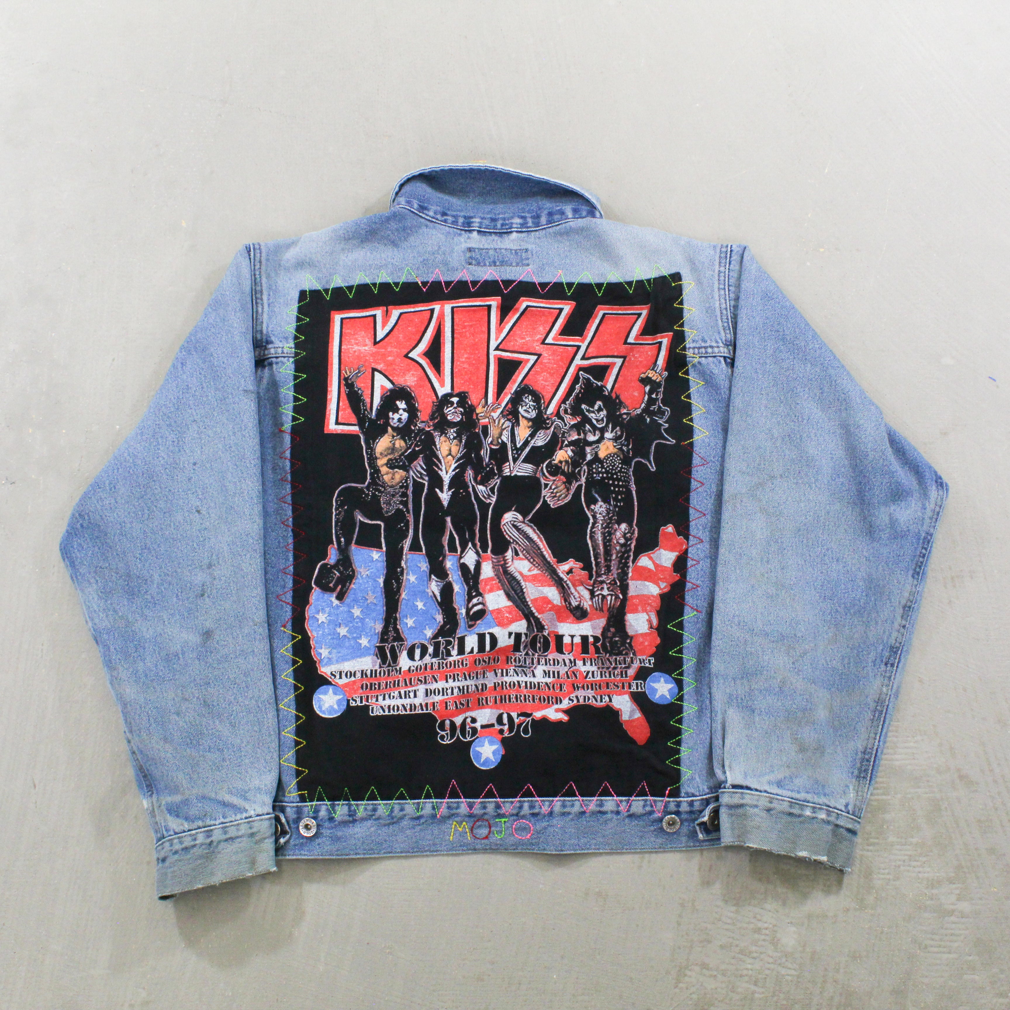 F- HOM Kiss 96-97 Tour Reworked Custom Denim Jackets