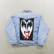 F- HOM Kiss Gene Simmons Reworked Custom Denim Jackets