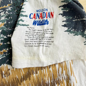 J- Vintage Molson Canadian Wildlife Moose Jumbo Print Single Stitch Tee - XL