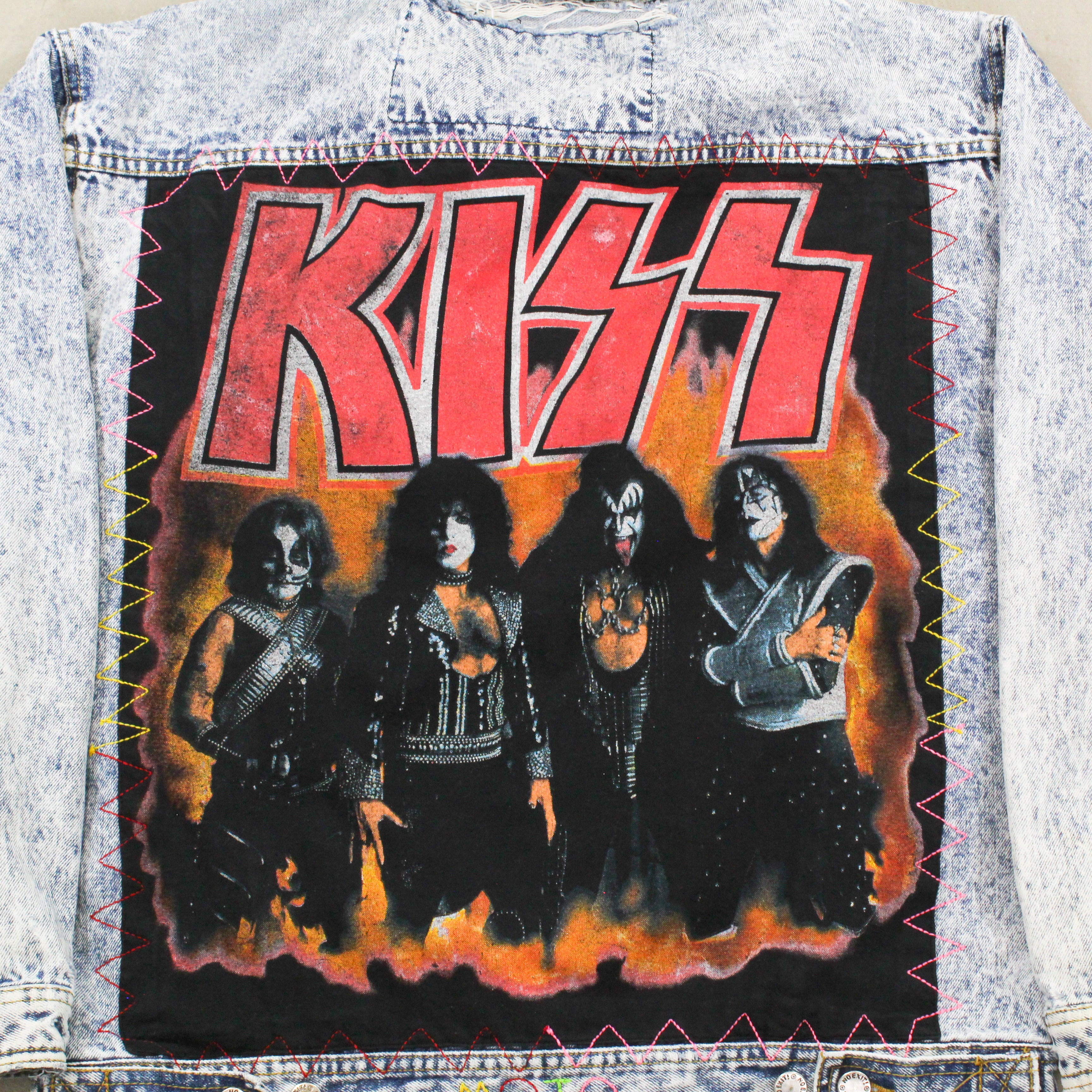 F- HOM Kiss Jordache Reworked Custom Denim Jackets