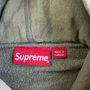 J- '19 Supreme Wrist Logo Embroidered SS19 Olive Green Hoodie - L