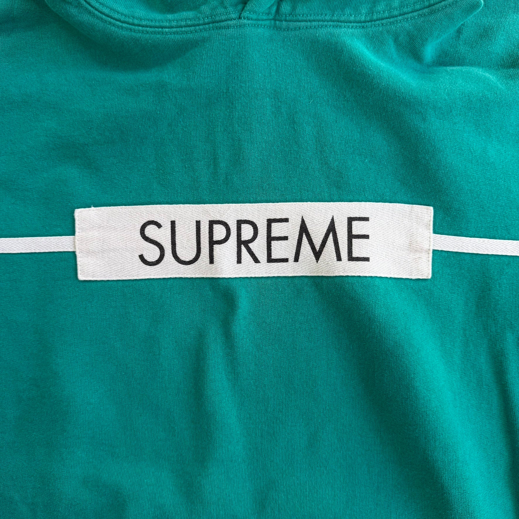 J- '17 Supreme Chest Twill Tape SS17 Teal Hoodie - M