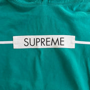 J- '17 Supreme Chest Twill Tape SS17 Teal Hoodie - M