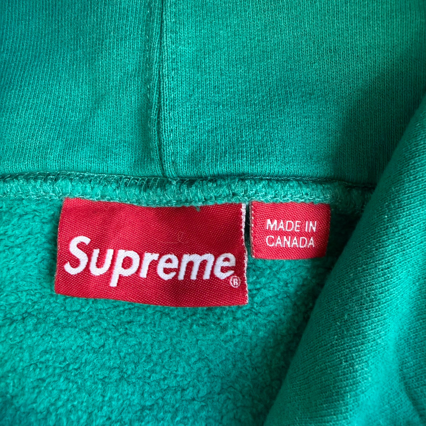 J- '17 Supreme Chest Twill Tape SS17 Teal Hoodie - M