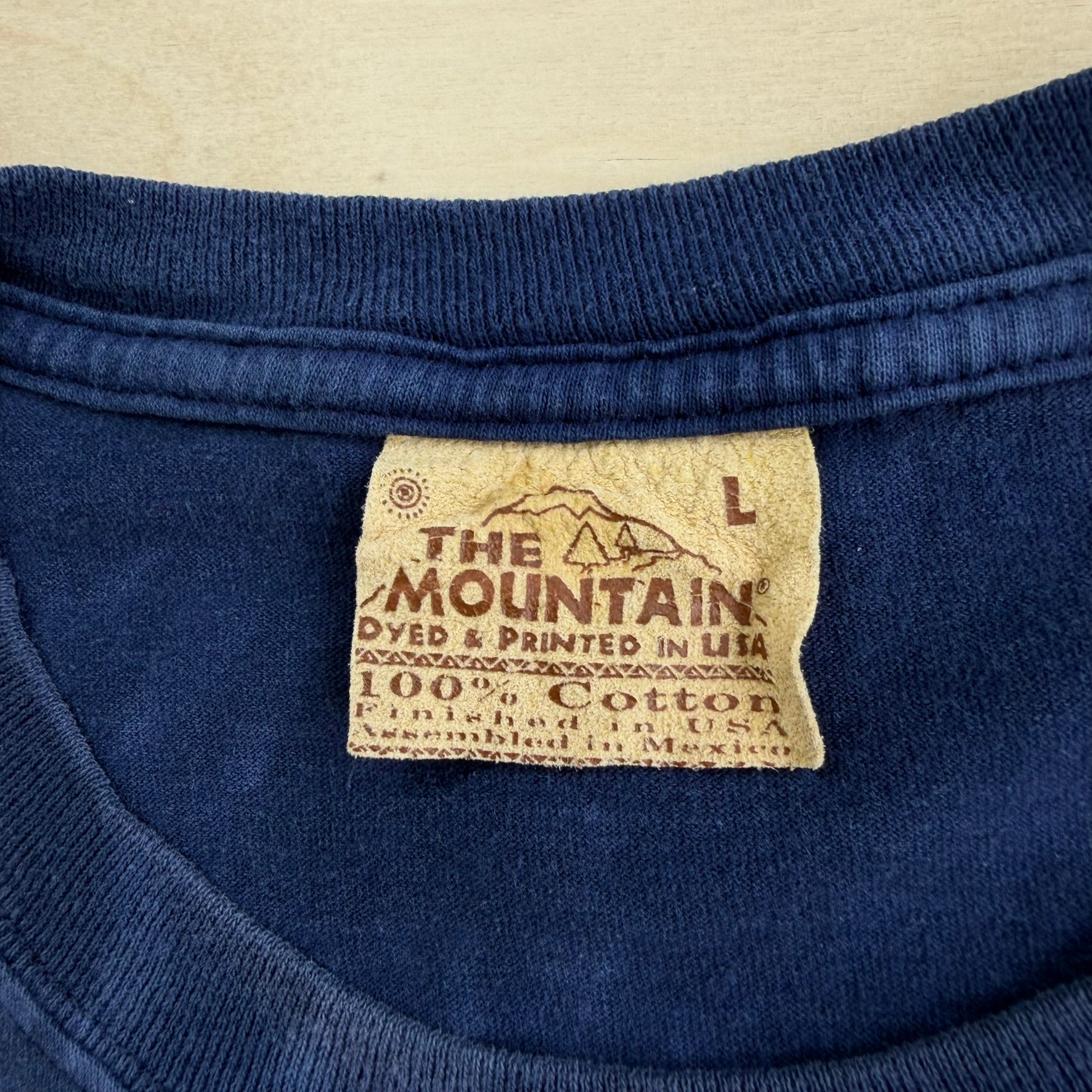 J- Vintage '01 The Mountain American Flag & Eagle California Tie Dye Tee - L