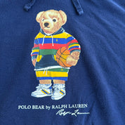 J- Polo Bear RL Basketball Bear Graphic Hoodie - L