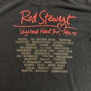 J- Vintage '91 Rod Stewart Vagabond Heart Tour Picture Made In USA Single Stitch Tee - L