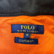 J- Polo Sport RL USA Embroidered Text Quarter Zip Crewneck - M