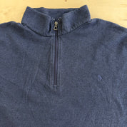 J- Polo RL Embroidered Logo Quarter Zip Crewneck - 2XL