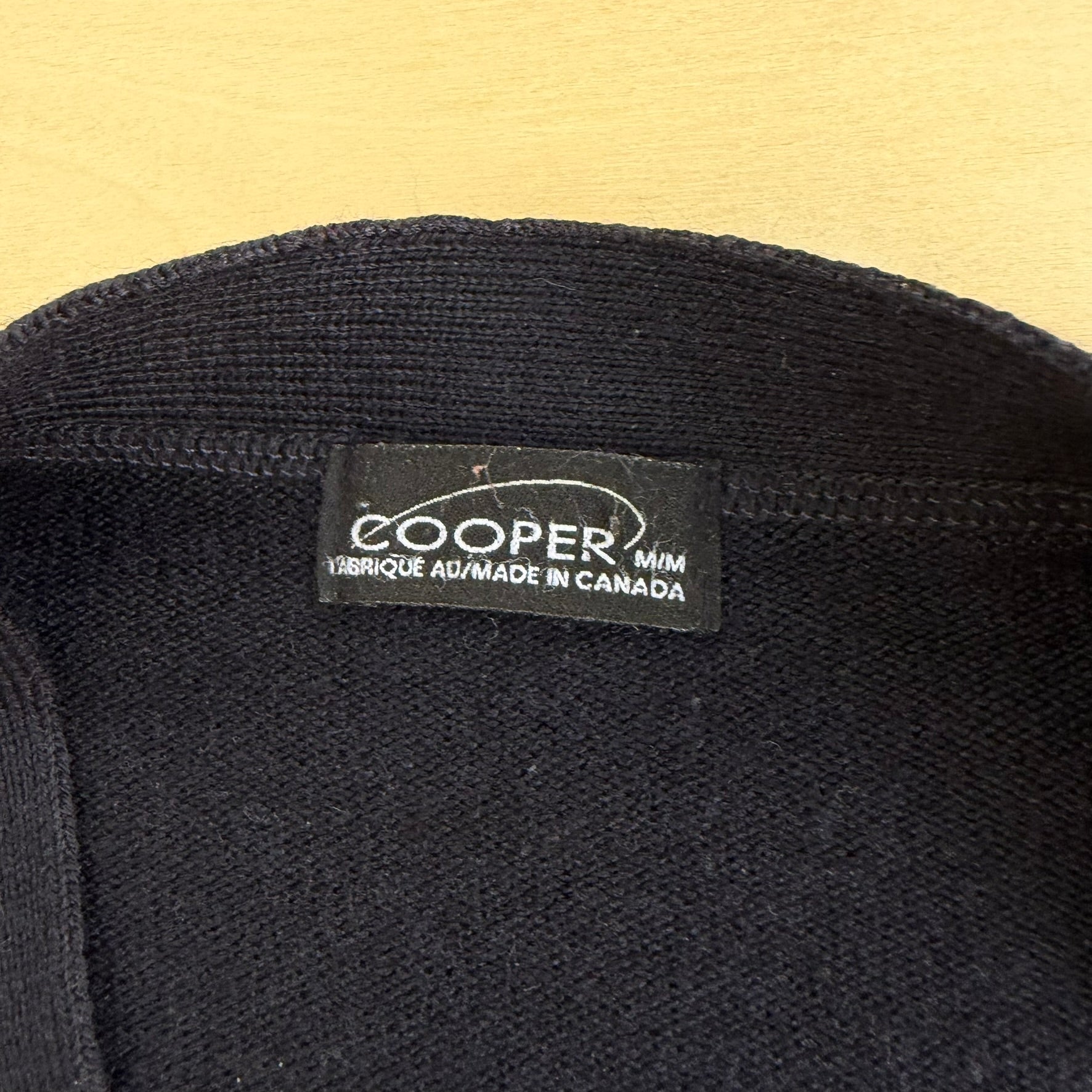 J- Vintage Cooper Made In Canada Patterned Cardigan Knit Sweater - M