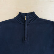 J- Vintage Women's Ralph Lauren LRL Quarter Zip Knit Sweater - S